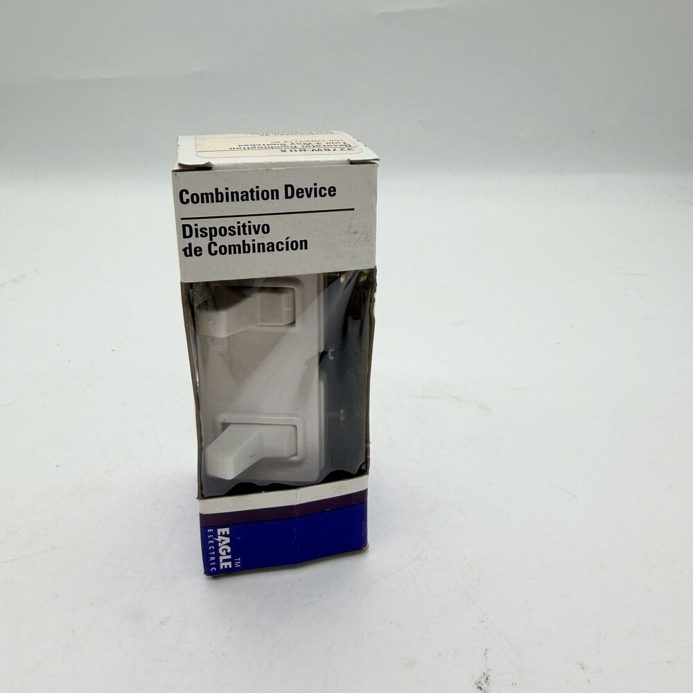 Eagle Electric 327-GW-BOX Dual 3-Way Combination Light Switch White 15A New